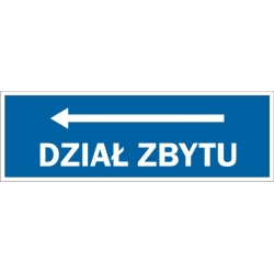 Dział zbytu kierunek w lewo